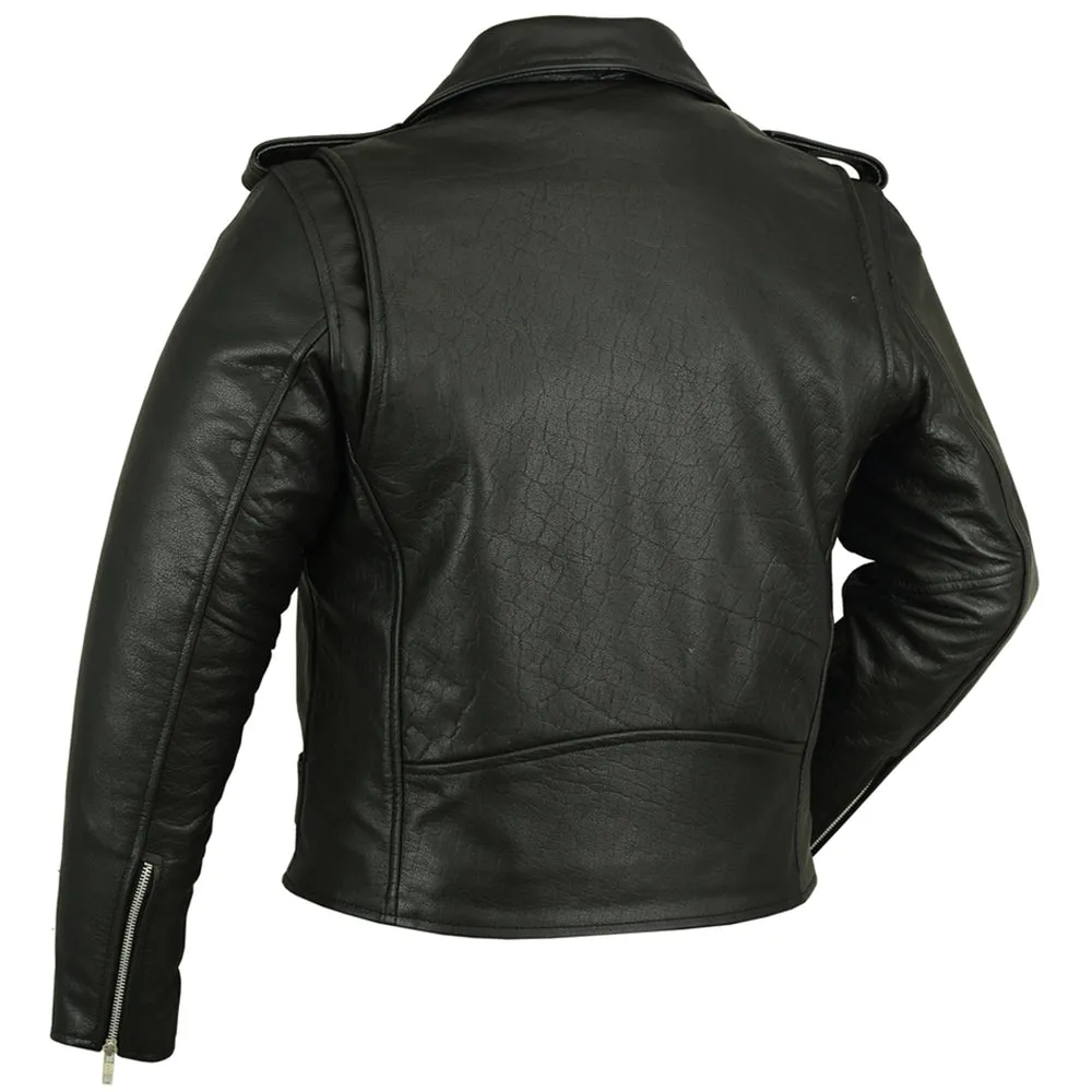 RC730 Men's Classic Plain Side Police Style Jacket