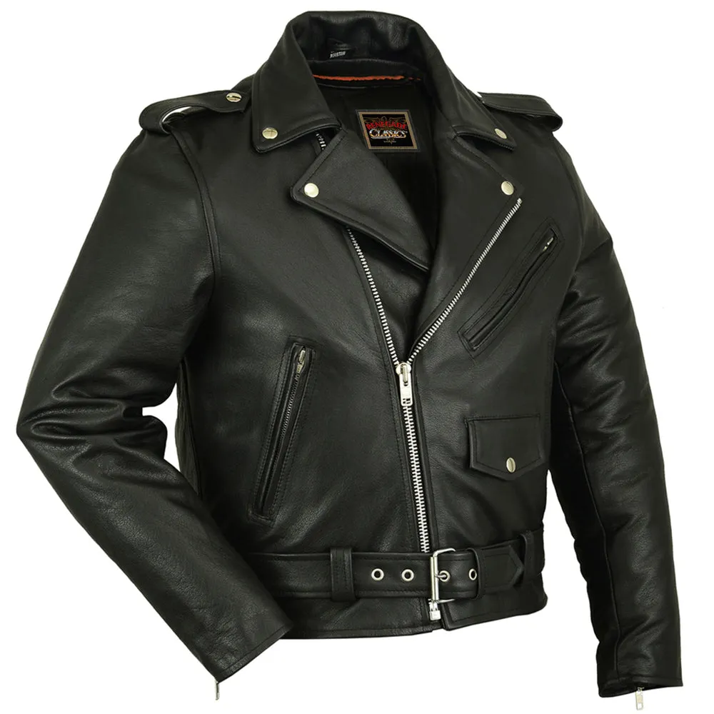 RC730 Men's Classic Plain Side Police Style Jacket