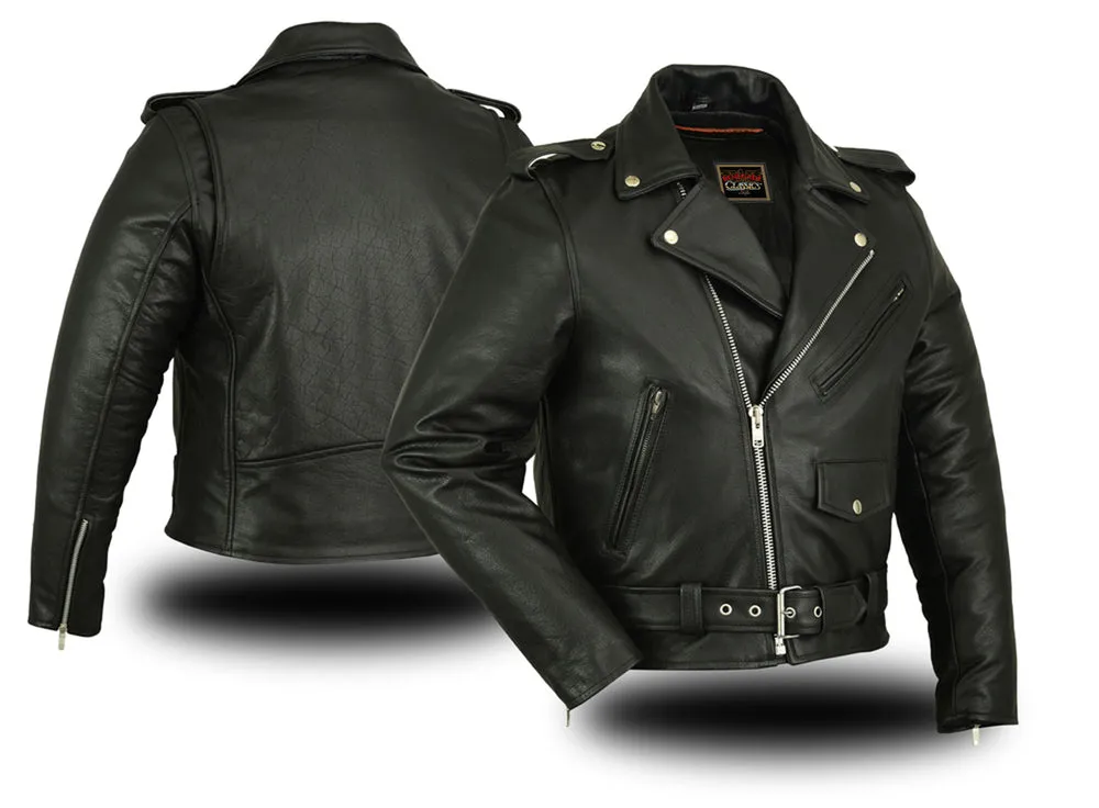 RC730 Men's Classic Plain Side Police Style Jacket