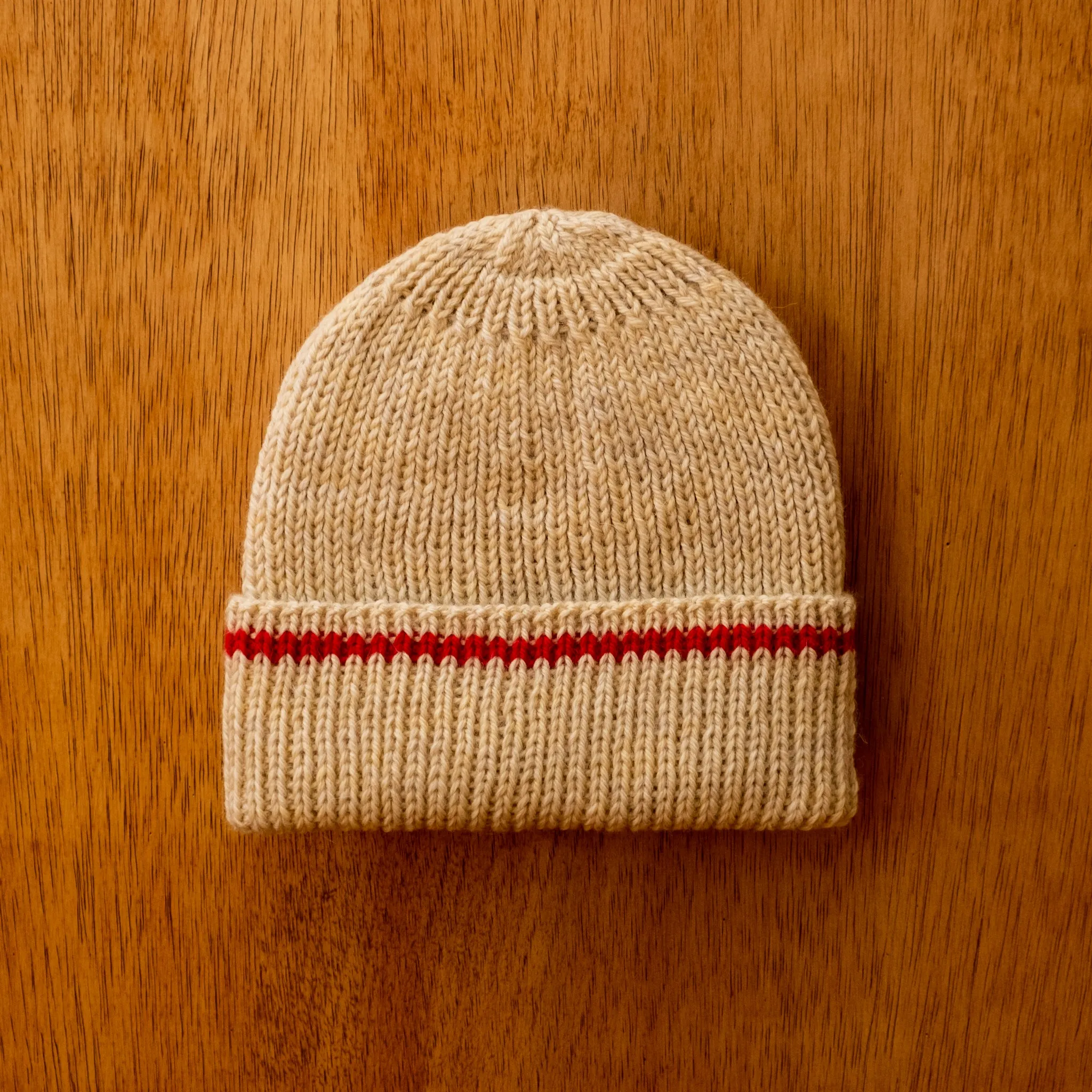 Red Line Wool Hat