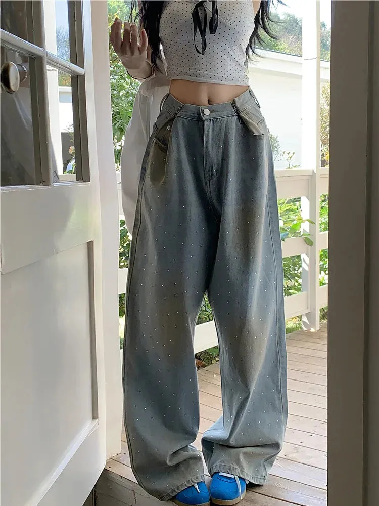 Retro Y2k Streetwear Loose Wide Leg Jeans