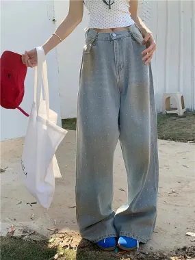 Retro Y2k Streetwear Loose Wide Leg Jeans