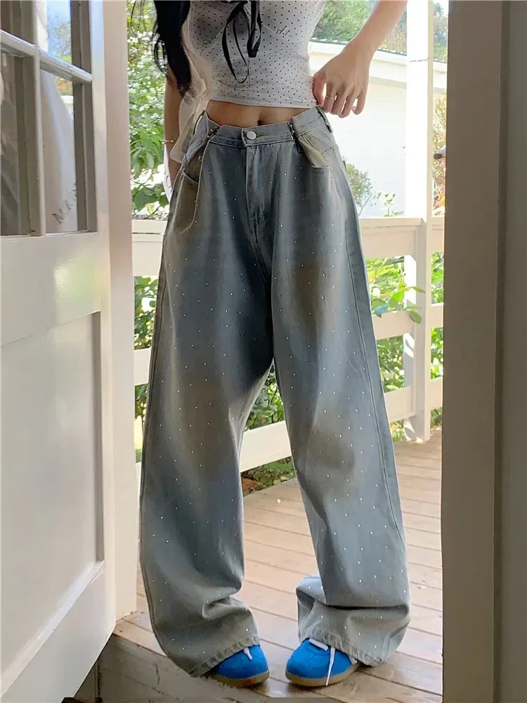 Retro Y2k Streetwear Loose Wide Leg Jeans