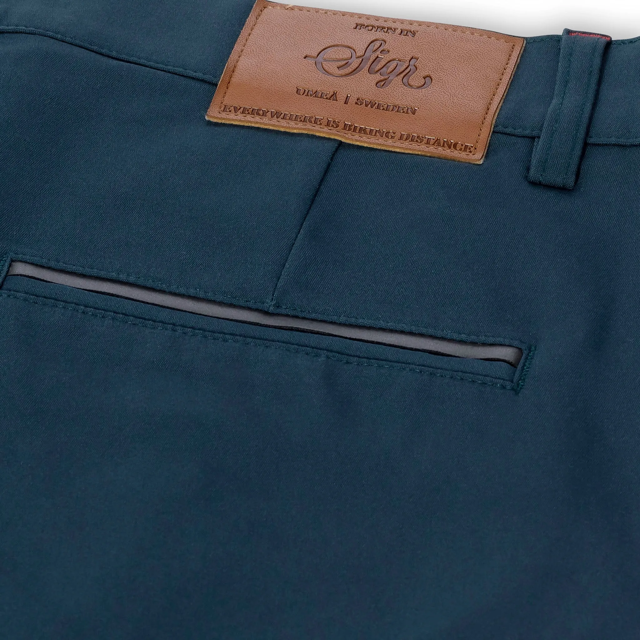 Riksväg 99 Women's Petrol Blue Cycling Chinos