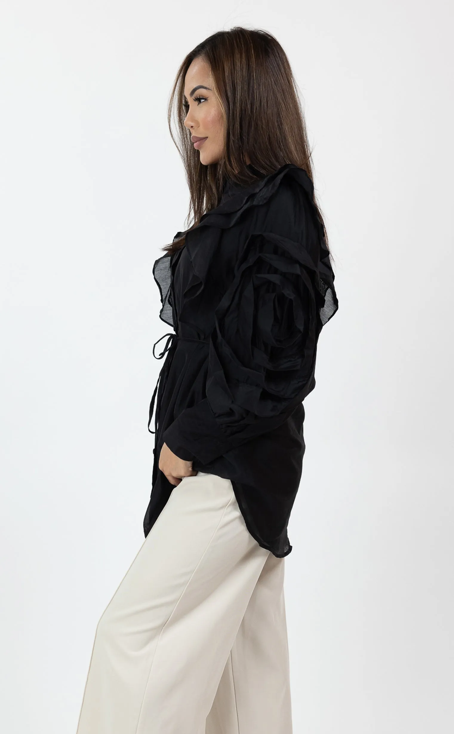 Ruffle Detail Shirt