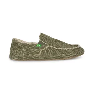 Sanuk Rounder Olive Green Shoes - Men's