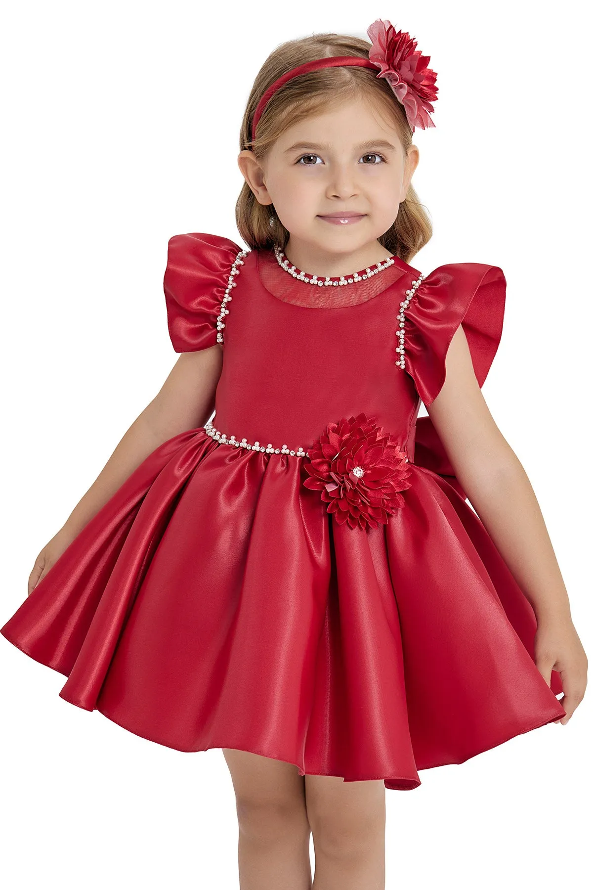 Sara Satin Girls Formal Dress