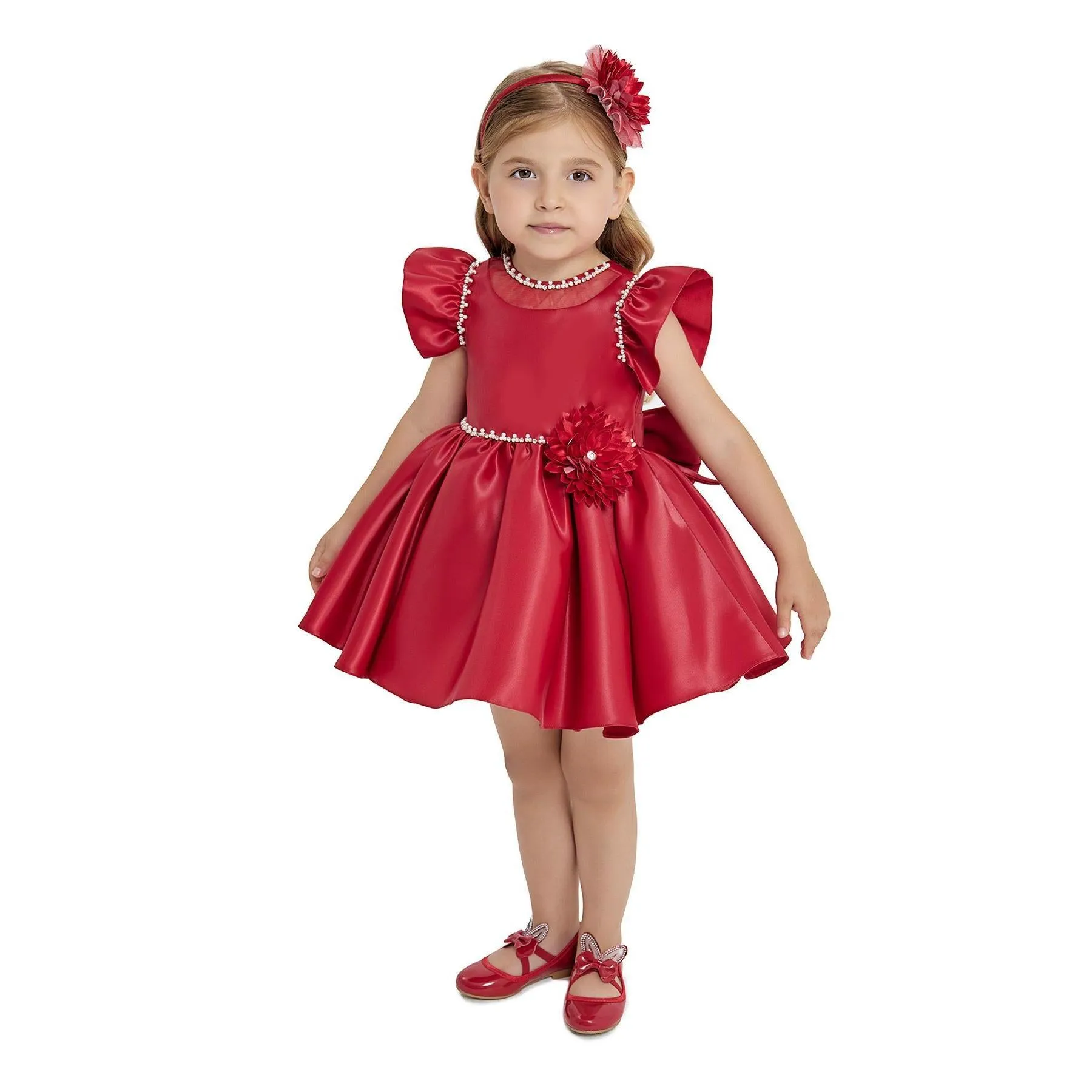 Sara Satin Girls Formal Dress