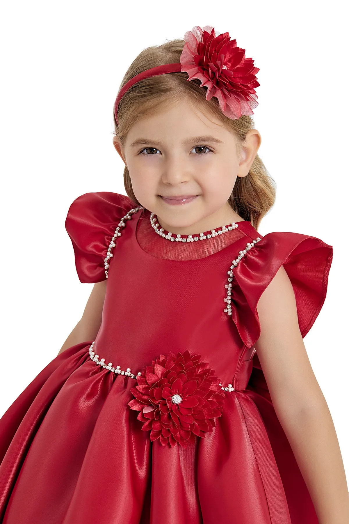 Sara Satin Girls Formal Dress