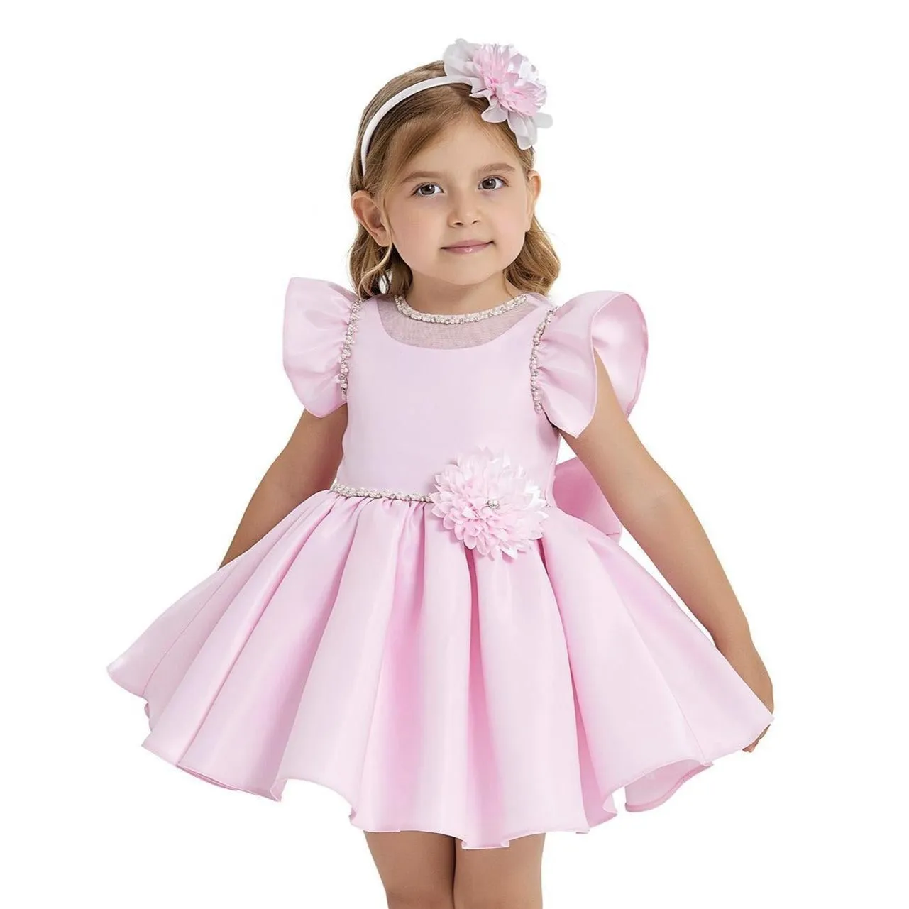 Sara Satin Girls Formal Dress