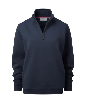 Sennen Cove Quarter Zip Sweatshirt - Navy