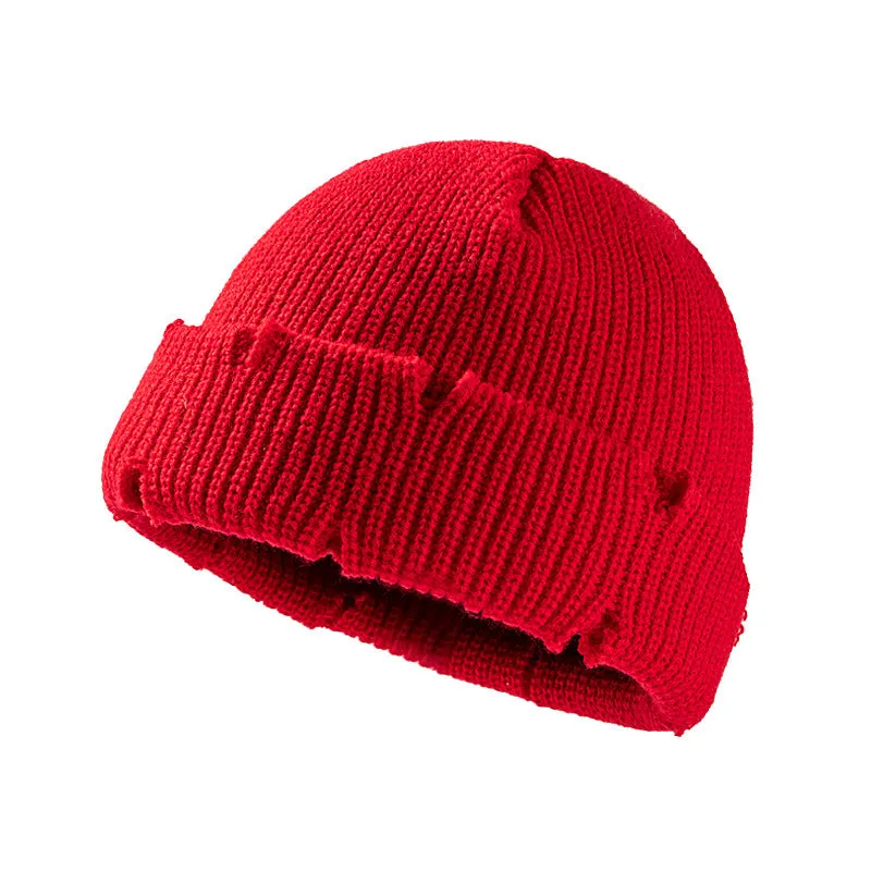 Short Dome Knitted Hat Hi Hop Hats