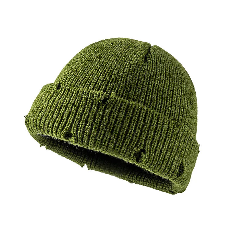 Short Dome Knitted Hat Hi Hop Hats