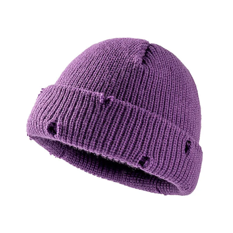 Short Dome Knitted Hat Hi Hop Hats