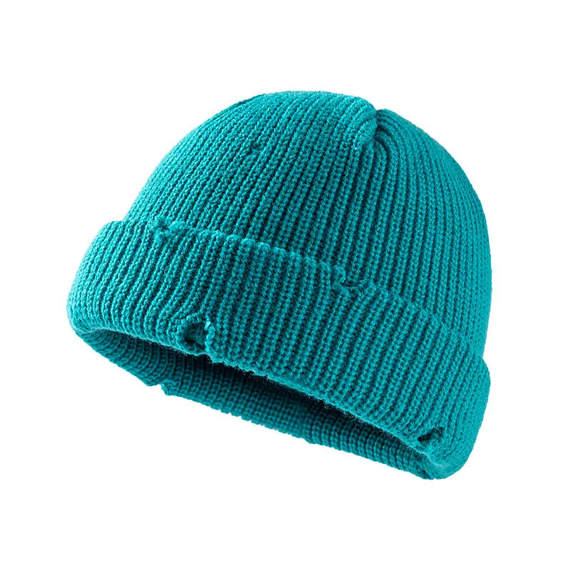 Short Dome Knitted Hat Hi Hop Hats