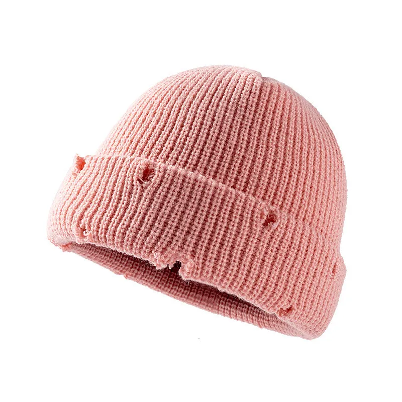 Short Dome Knitted Hat Hi Hop Hats