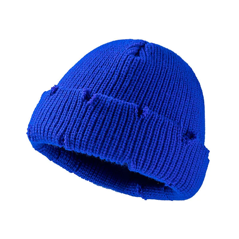 Short Dome Knitted Hat Hi Hop Hats