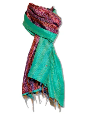 Silk Kantha Stole | Aurelia