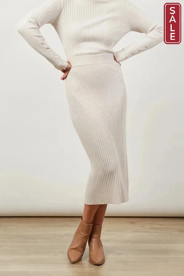 Skyline Knit skirt creme