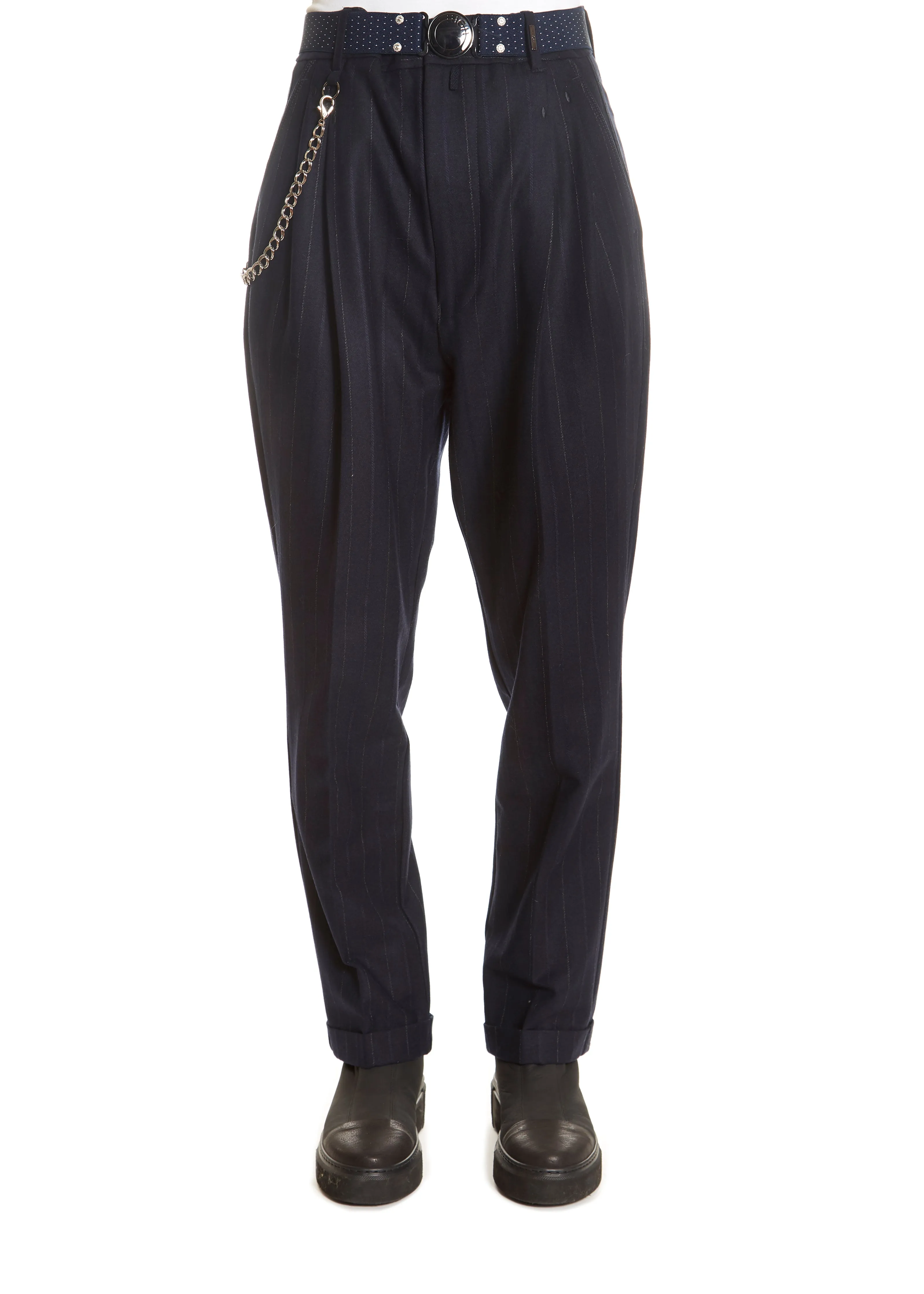 'Sneek' Navy Pinstripe Suit Pant