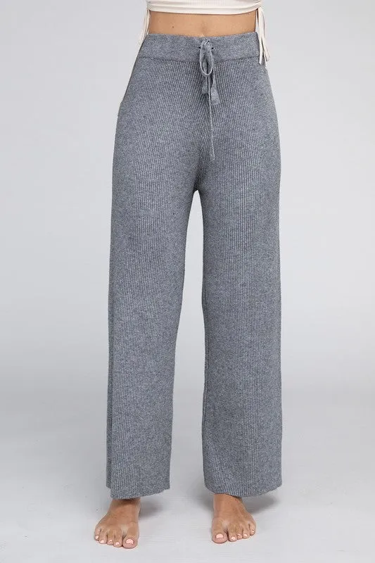 Solid Knit Pants