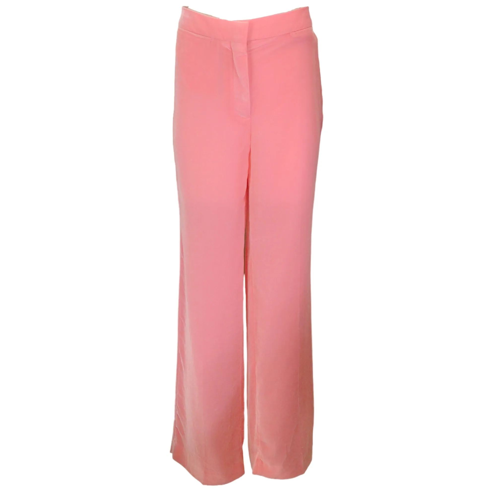 Stella McCartney Pink Velvet Straight Leg Pants