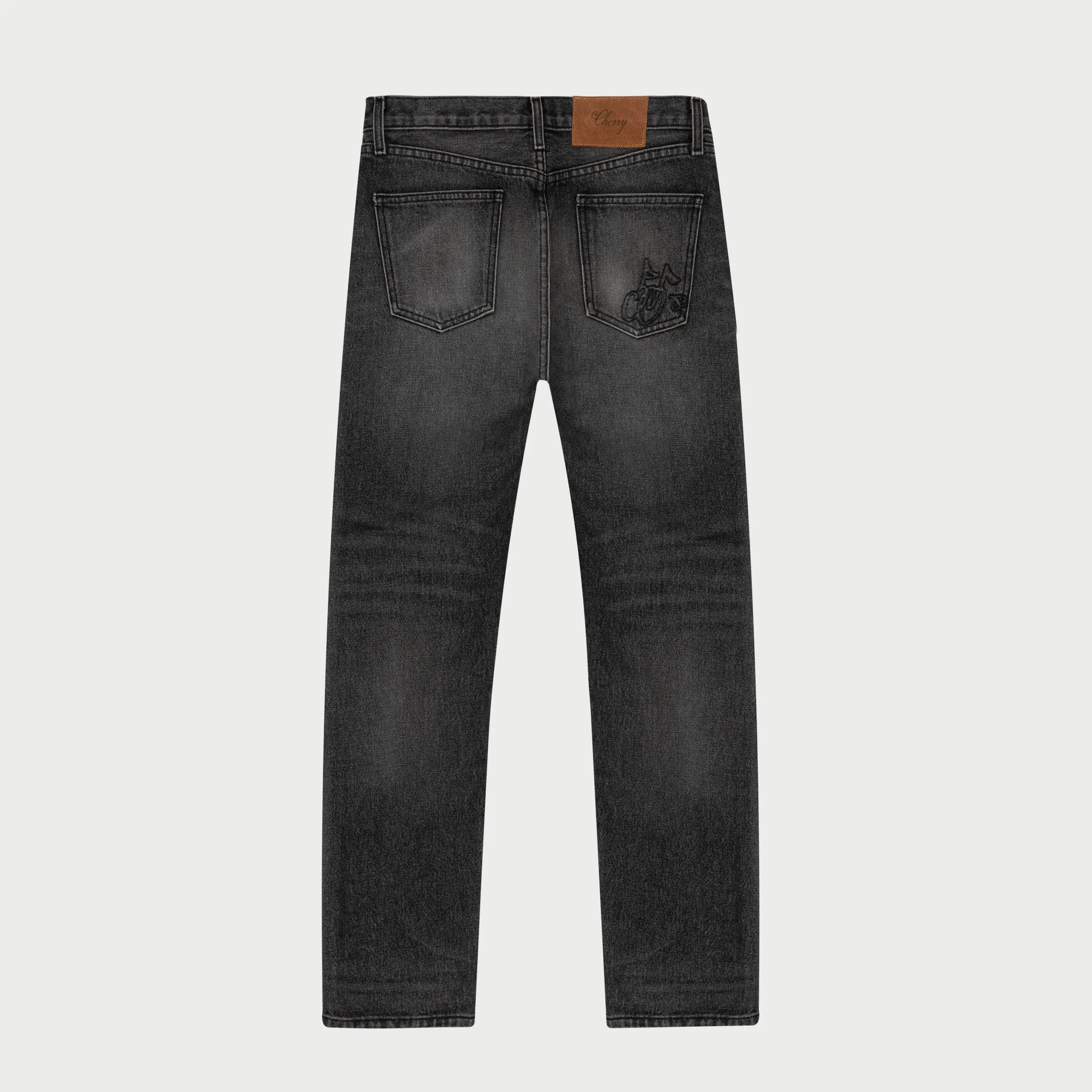 Straight Leg 5 Pocket Denim (Black)