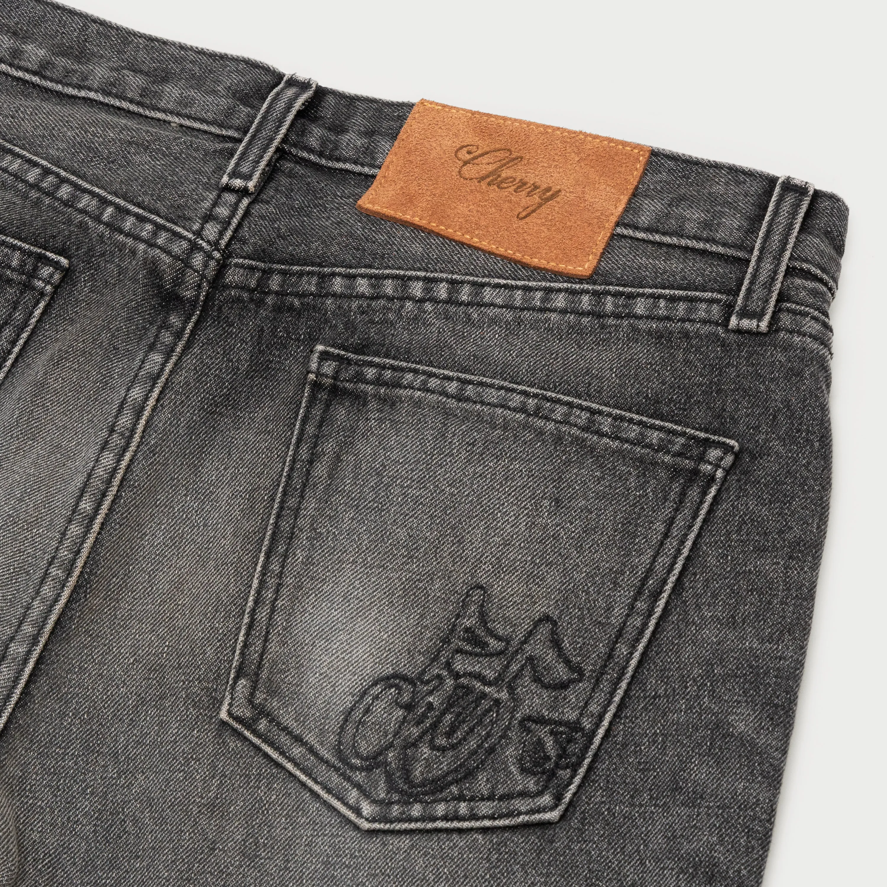 Straight Leg 5 Pocket Denim (Black)