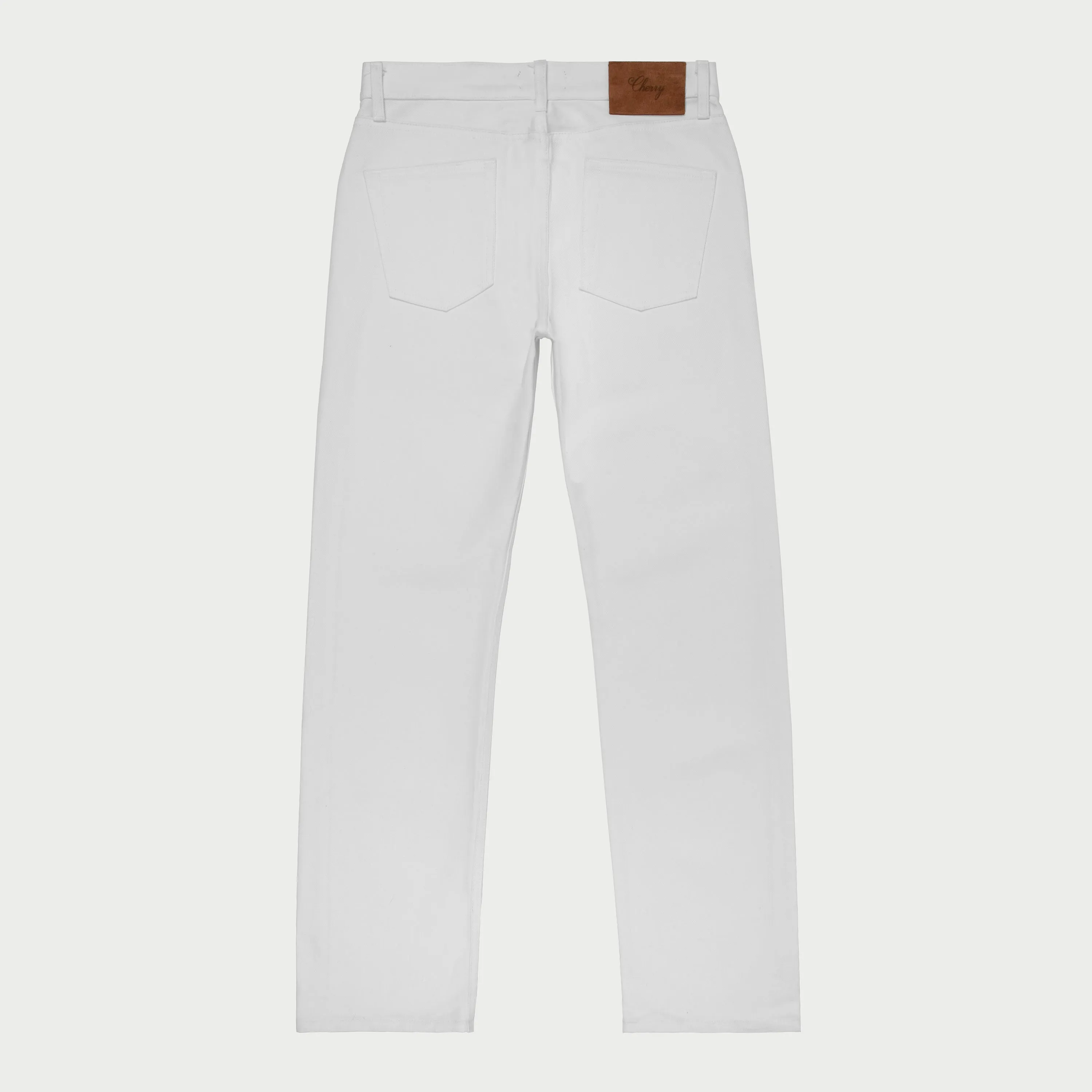 Straight Leg 5 Pocket Denim (White)