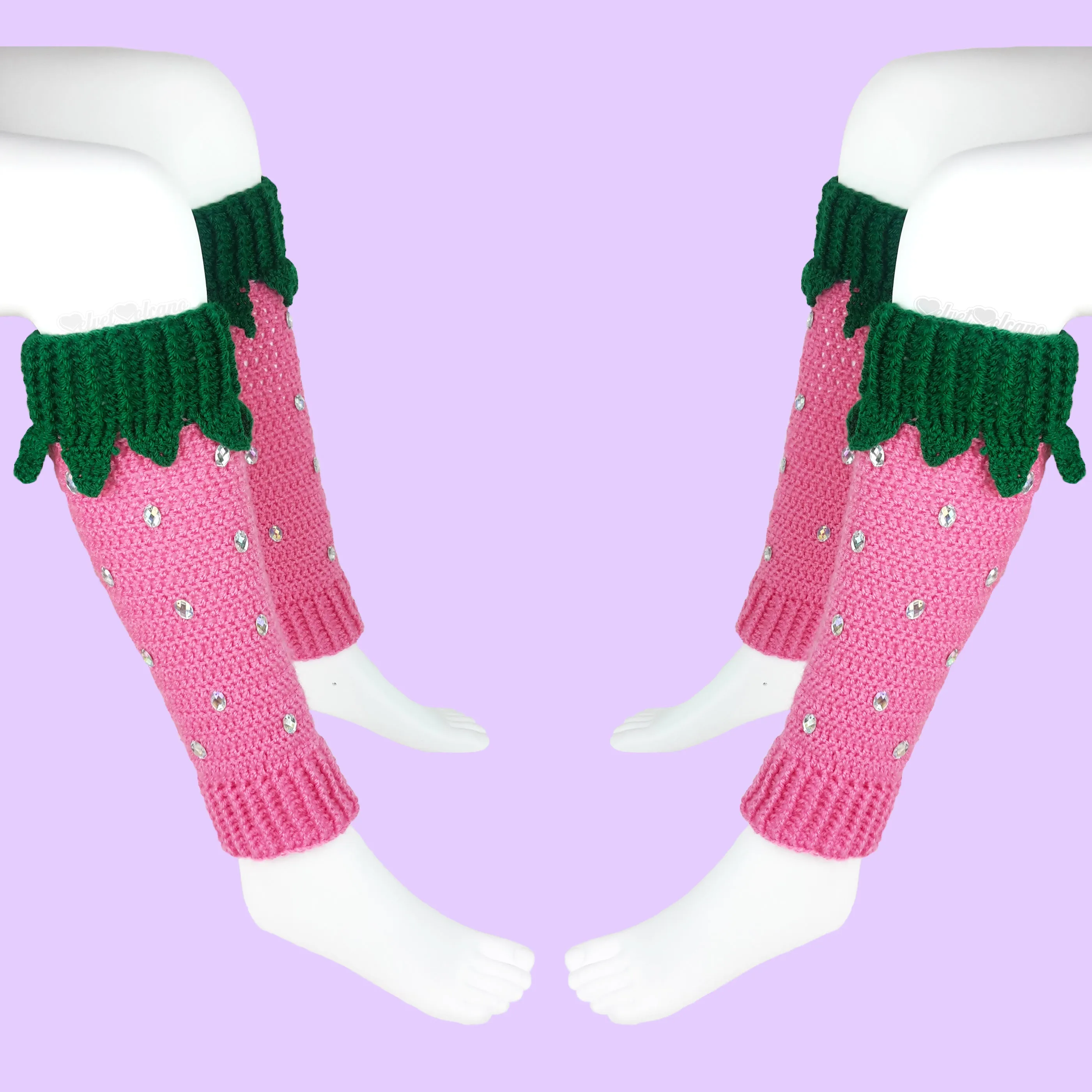 Strawberry Leg Warmers (Custom Colour)