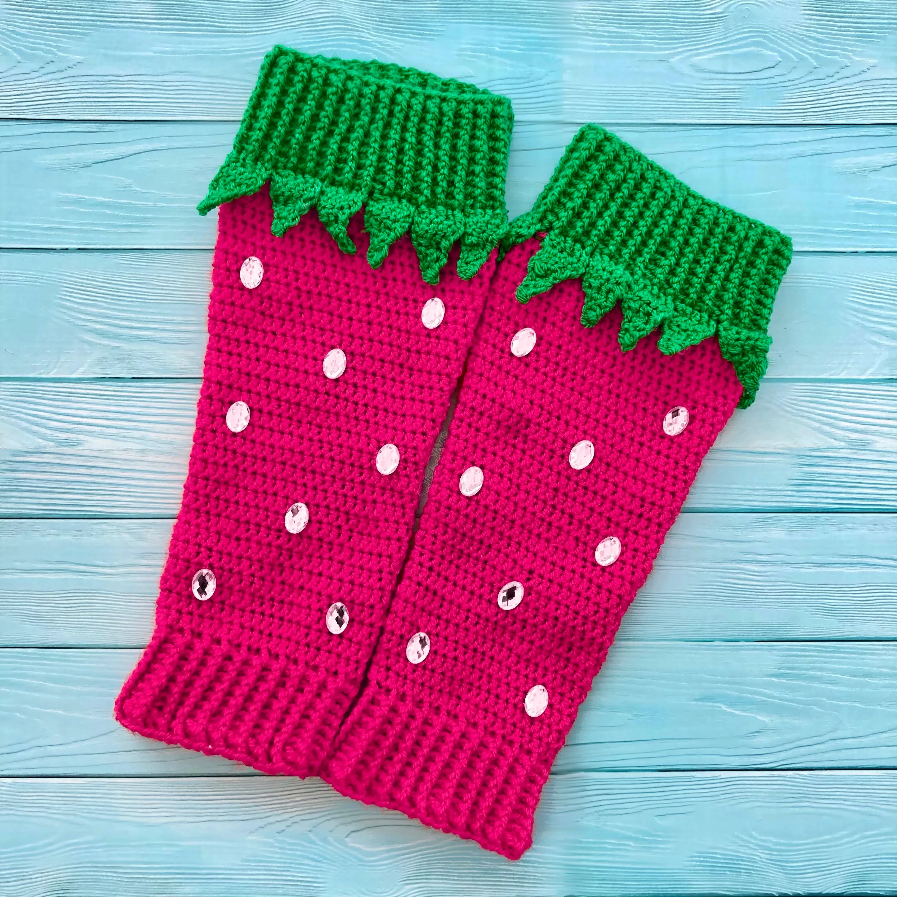 Strawberry Leg Warmers (Custom Colour)