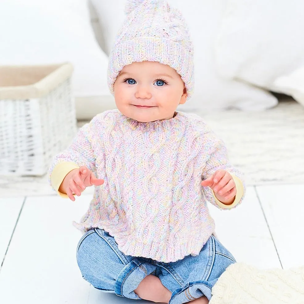 Stylecraft - Baby Poncho. Hat & Blanket in Bambino DK - Knitting Pattern 9975