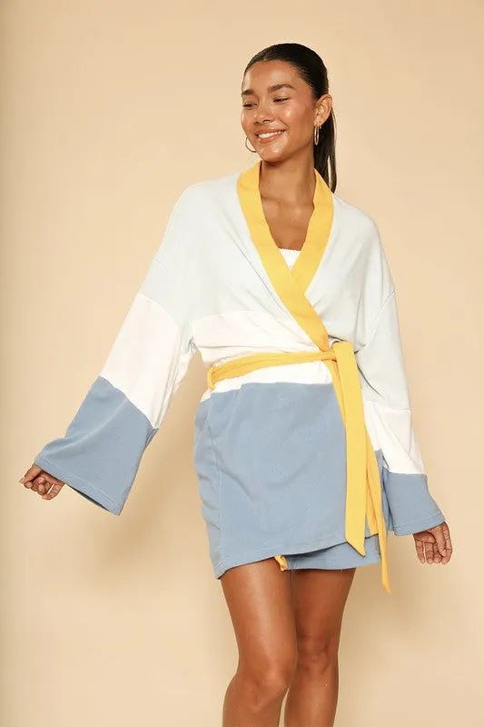 TEEK - Blue Sunset Terry Cloth Novelty Robe