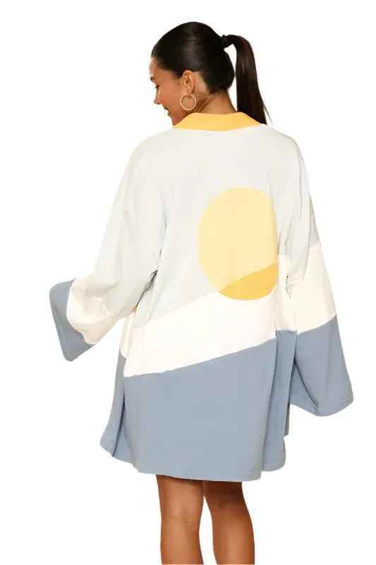 TEEK - Blue Sunset Terry Cloth Novelty Robe