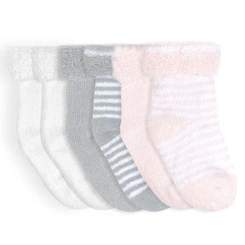 Terry 3-6 Months 6 Pack Socks