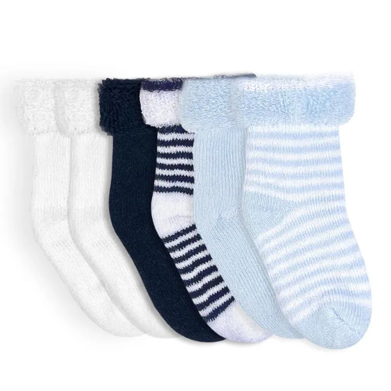 Terry 3-6 Months 6 Pack Socks