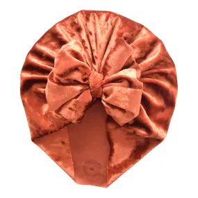 Tessadora | Rich Copper | Crushed Velvet Headwrap