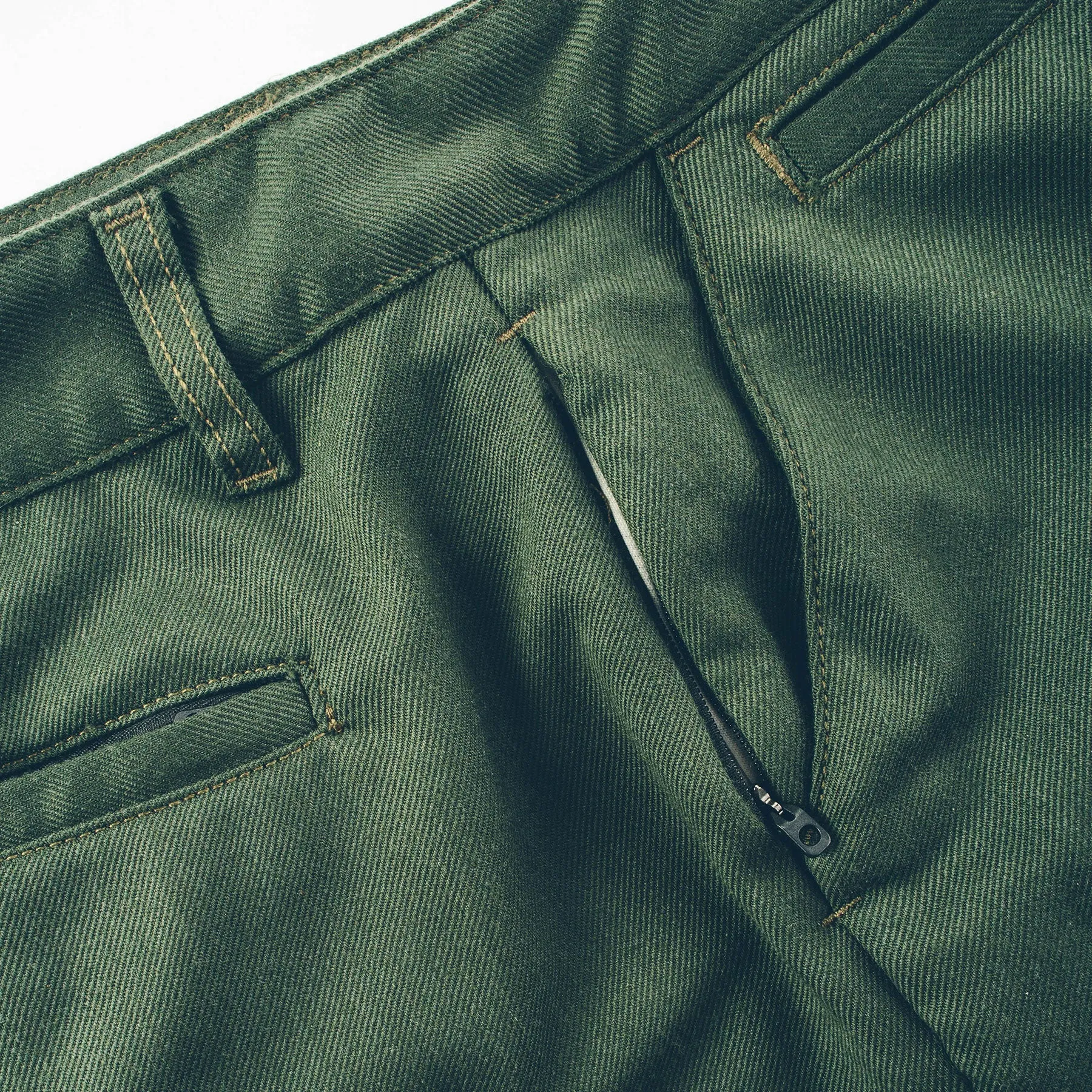 The Civic Chino in Olive Merino 4S