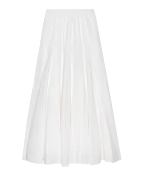 The Godet Skirt. -- White