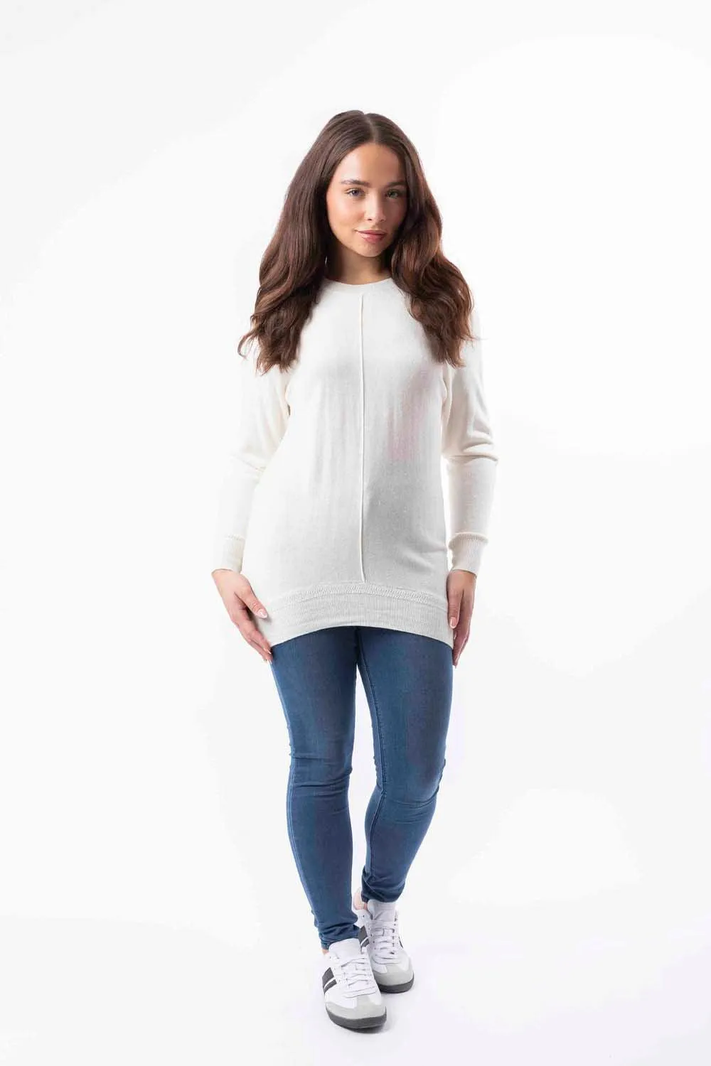 Thin Knit High Low Longline Jumper