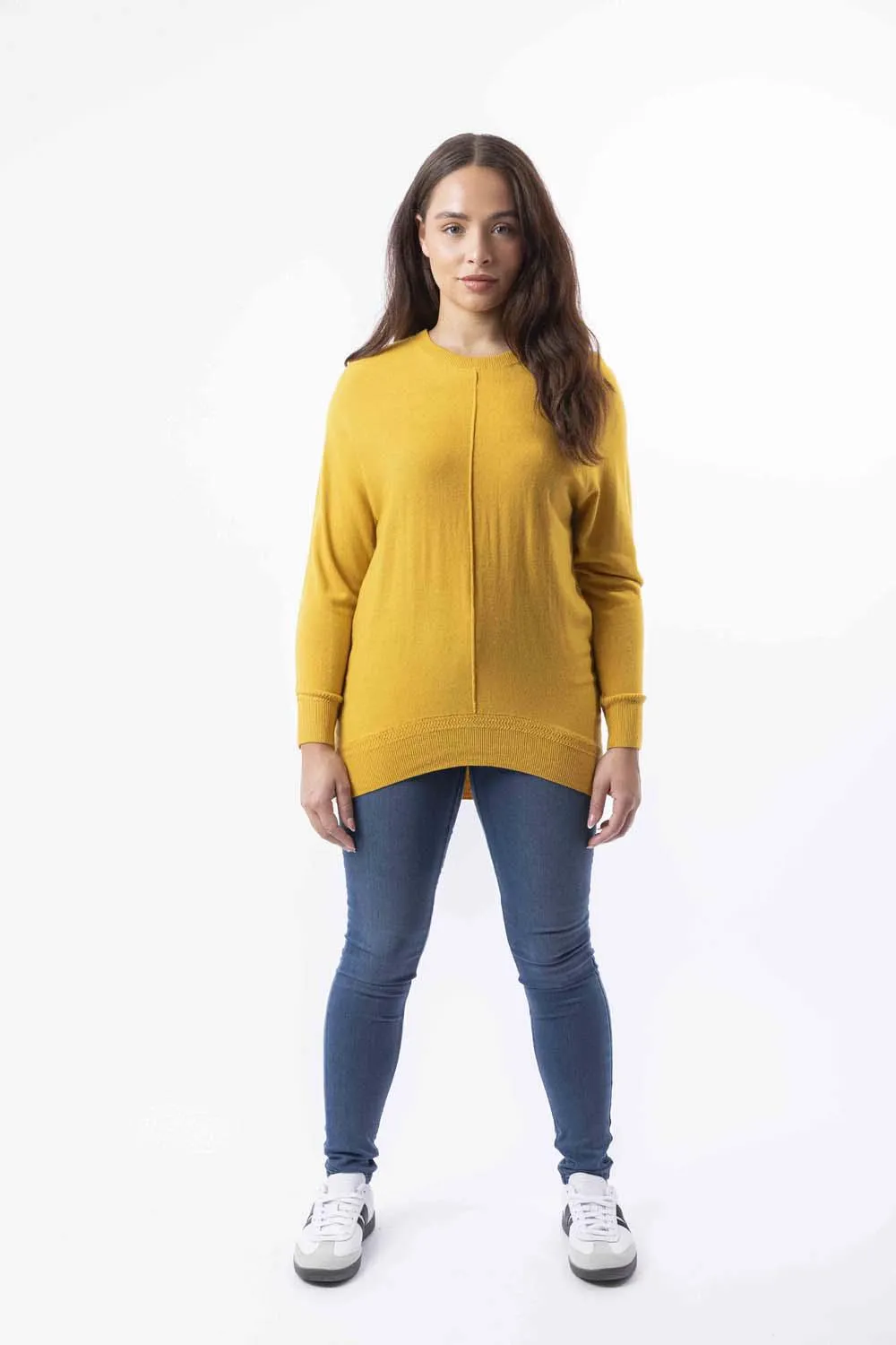 Thin Knit High Low Longline Jumper