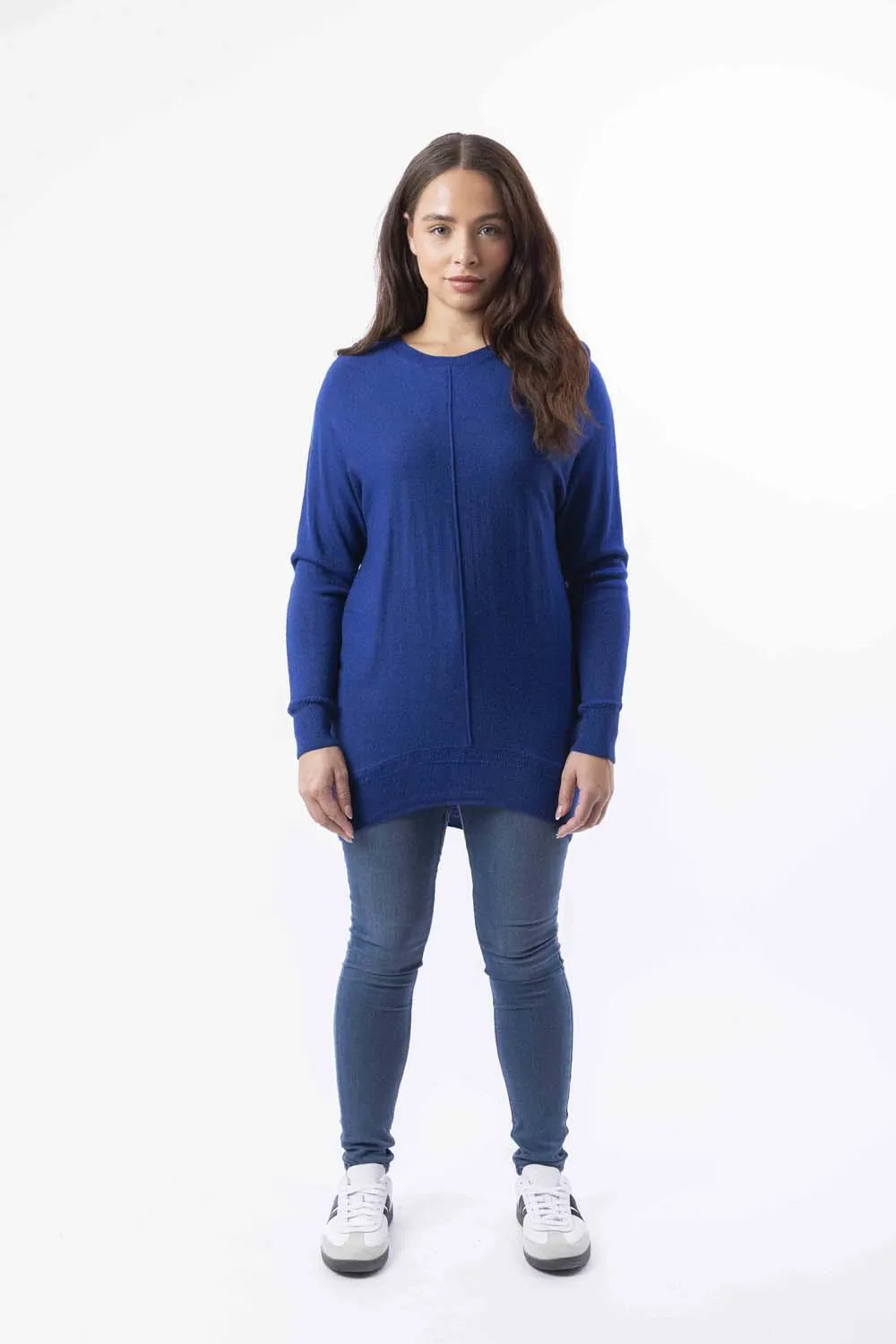 Thin Knit High Low Longline Jumper