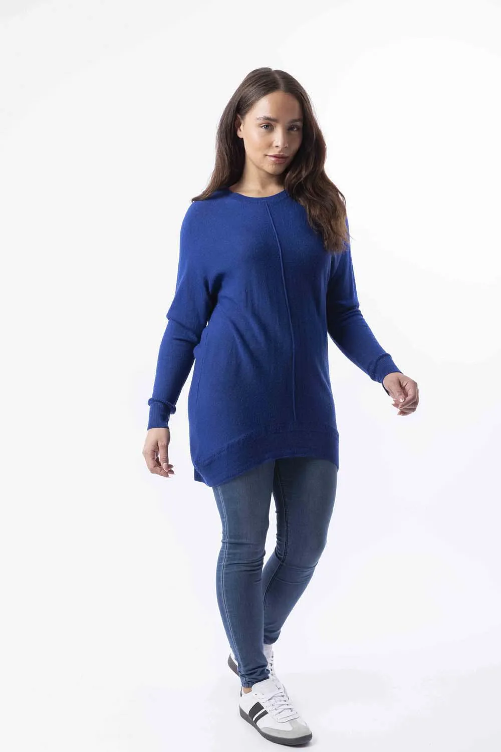 Thin Knit High Low Longline Jumper