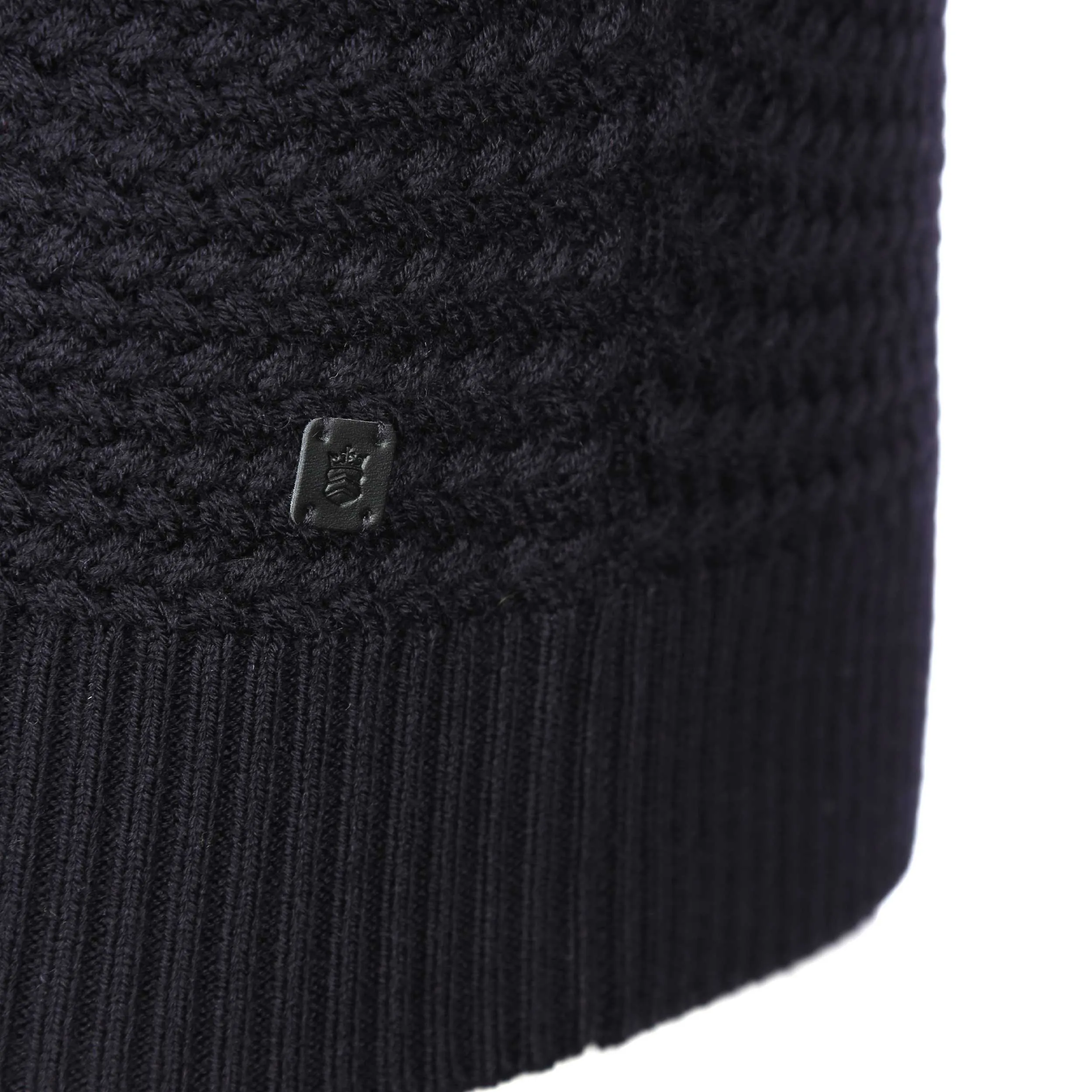 Thomas Maine Knitted Roll Neck in Navy