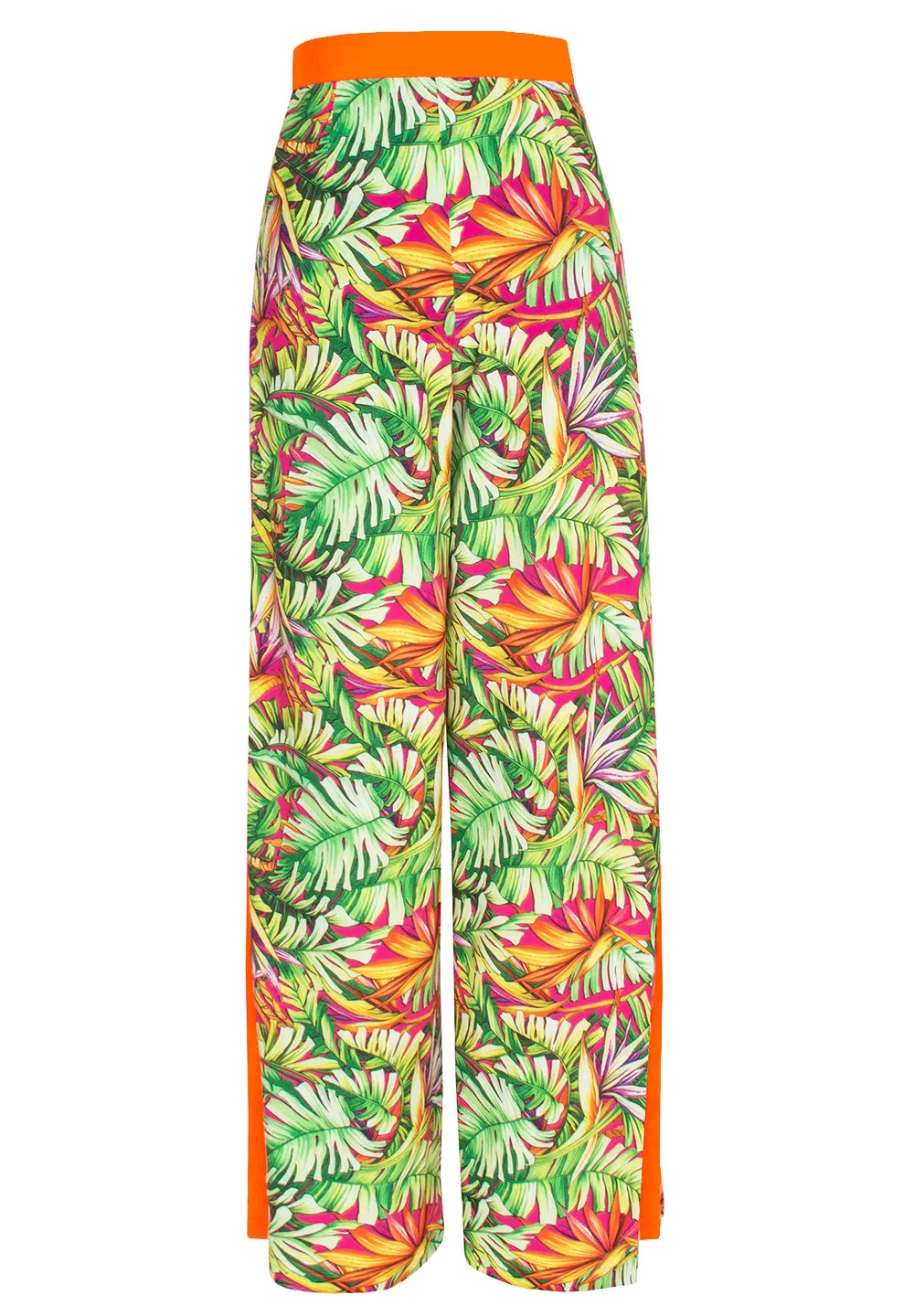 Tropics - Jungle Paradise Pants (Neon Orange)