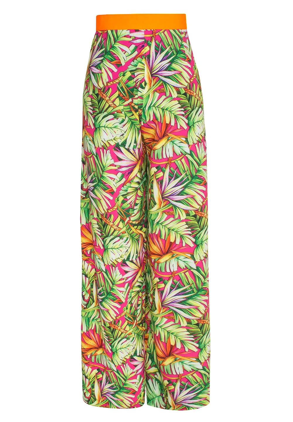 Tropics - Jungle Paradise Pants (Neon Orange)