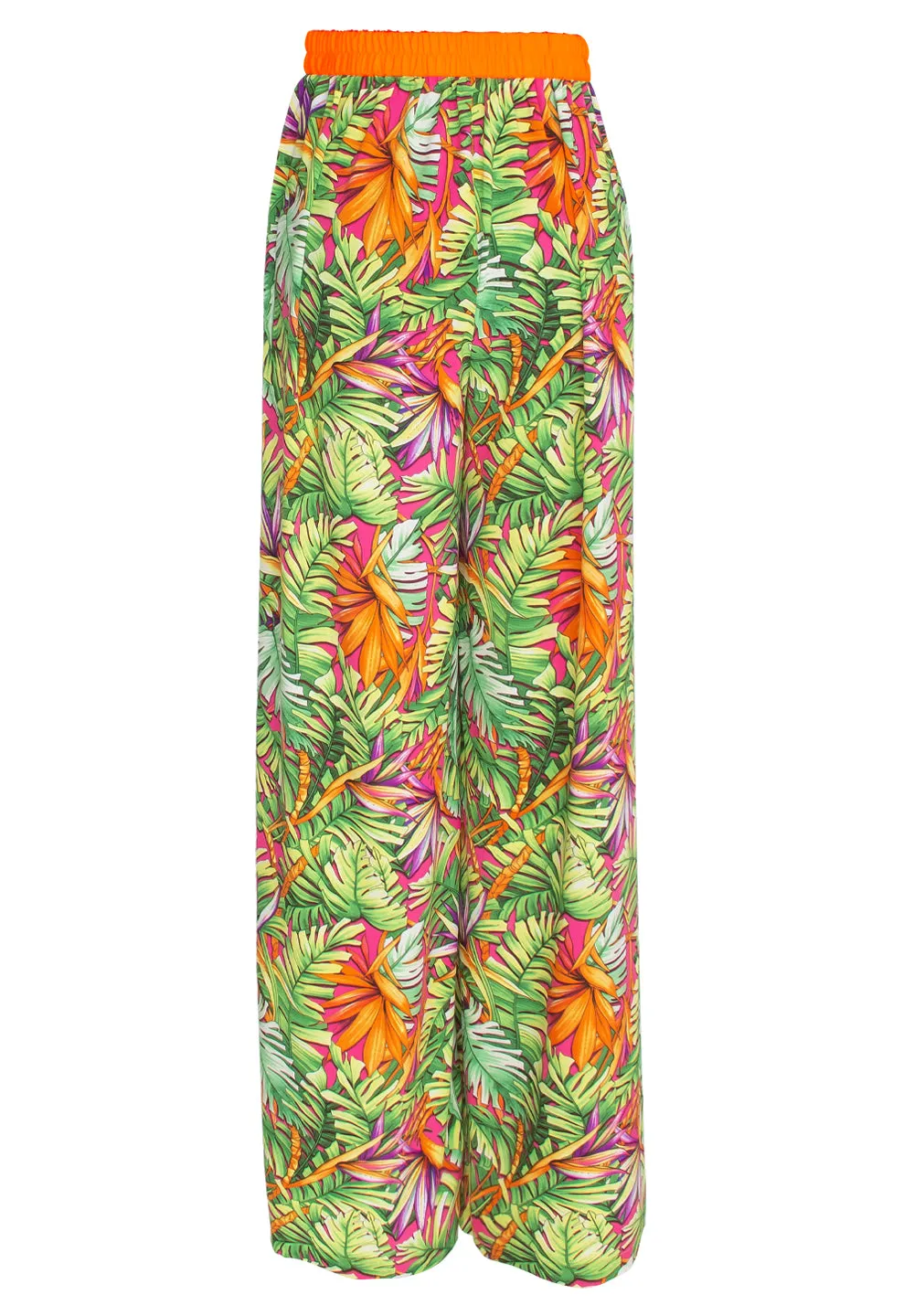 Tropics - Jungle Paradise Pants (Neon Orange)