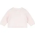 True knit baby cardigan pink