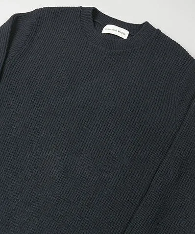 Universal Works Rib Crew Neck Navy