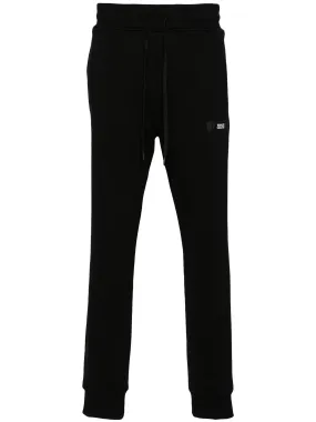 VERSACE JEANS COUTURE LOGO-PATCH COTTON TRACK PANTS